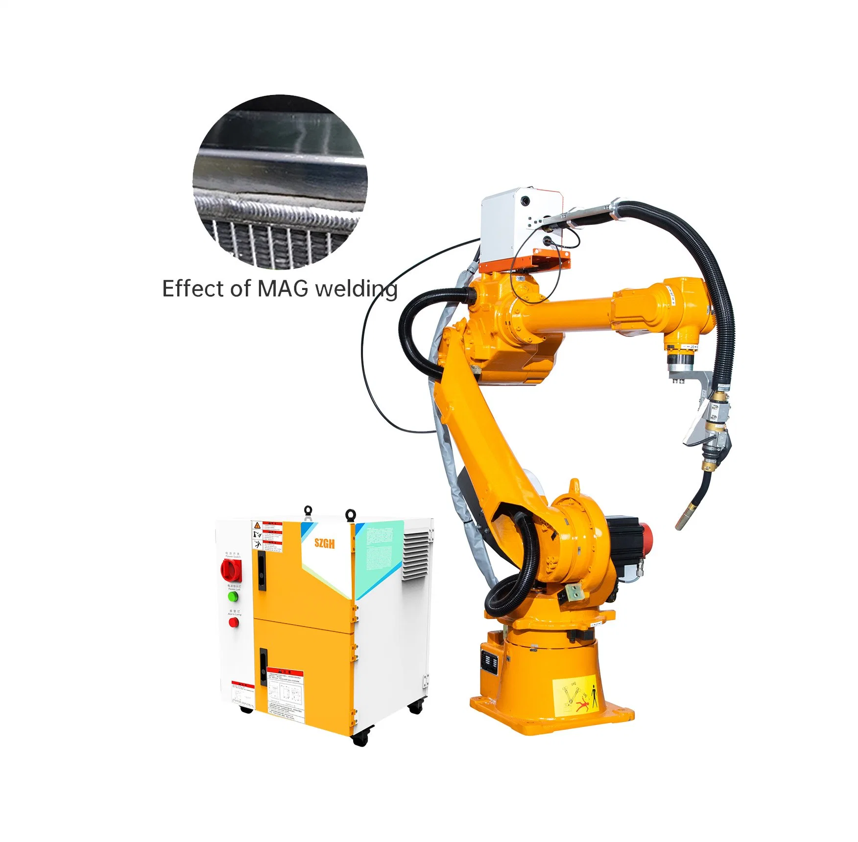 Robô Robot Arm Optical Fiber Laser máquina de soldar Metal Automatic Robot Soldador a laser