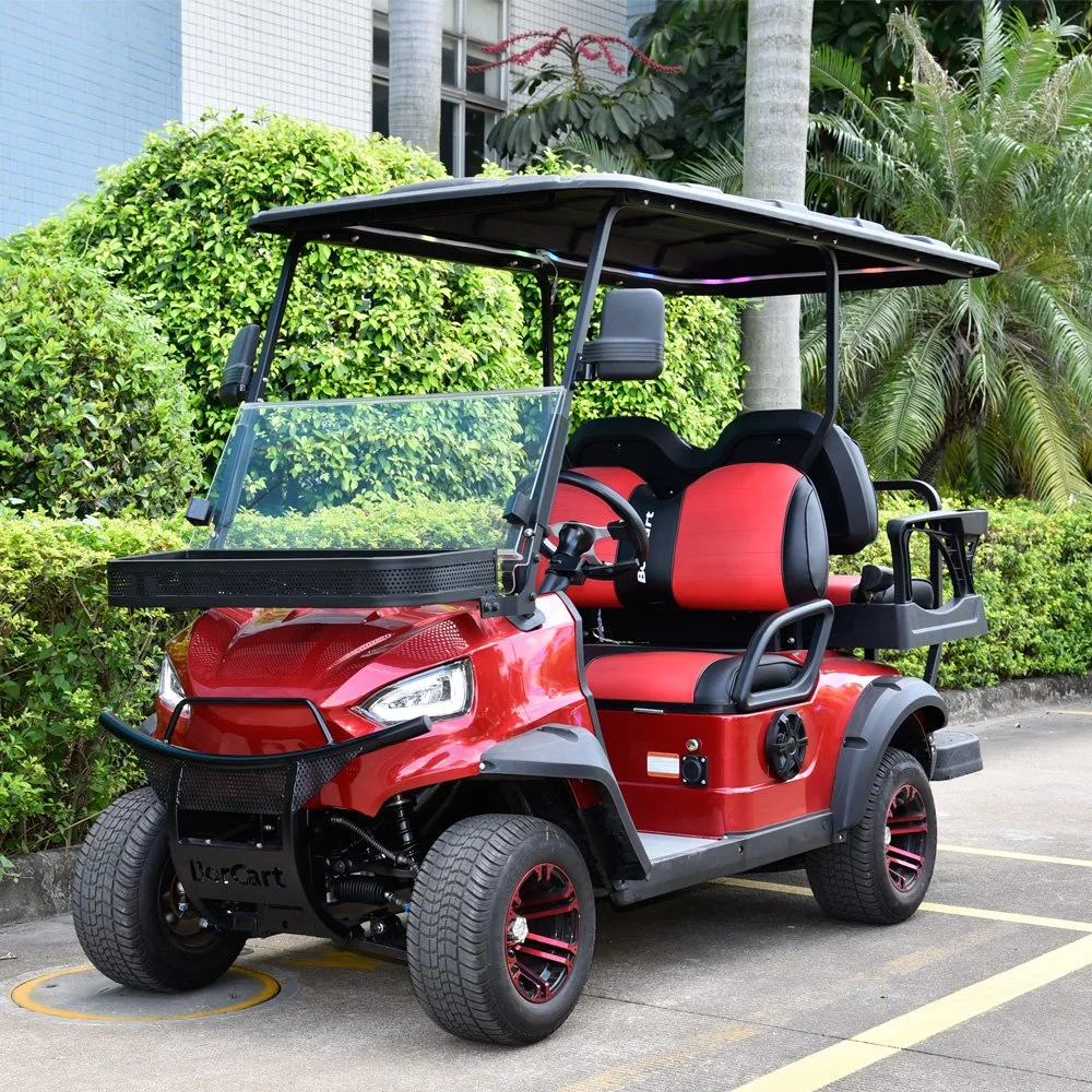 CE Approved Acid or Lithium Battery 4 Person Utility Golf Cart Go Kart