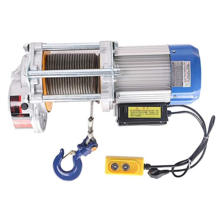 Low Price 220V 50Hz 2t 100m Wire Rope Electric Hoist Winch with CE Certificate