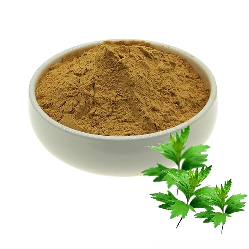 Artemisia Argyi Extracto de hojas polvo Marrón oscuro Anti Cruor