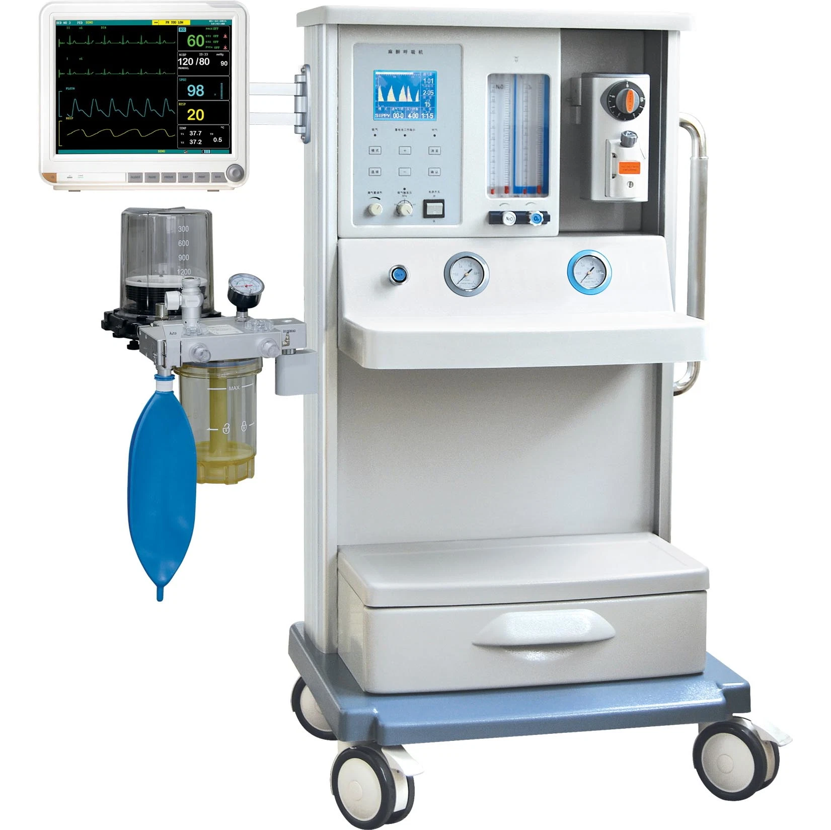 Nanjing Puao Medical Equipment Manufacture Jinling 01b Surgical Hospital ICU Anesthesia Machine