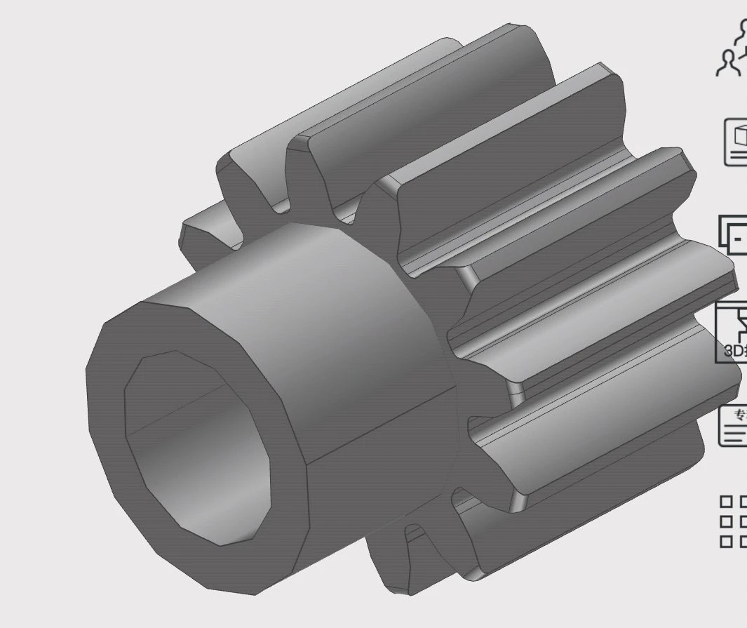 Tower Crane F0 H3 Model Slewing Gear Ring