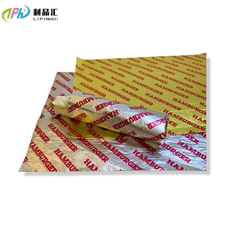 Laminated Paper Popular Kitchen Food Grade Aluminum Foil Sheet Pre Cut Paper Sheets Soft Printed Aluminium Foil for Food Packaging