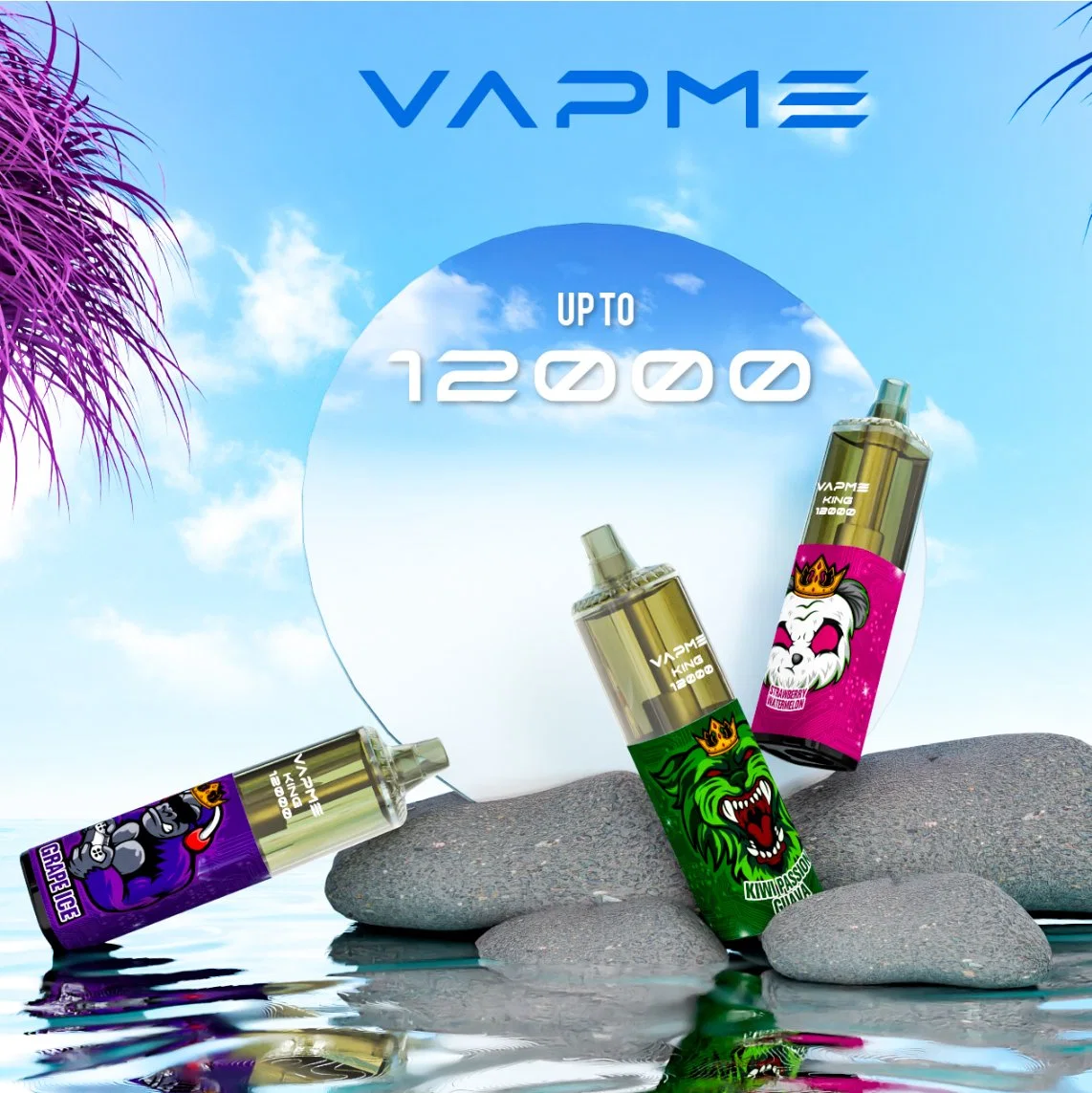 Одноразовые манжеты Vape 12000 шт. в упаковке VAPME King Предварительно заполнено