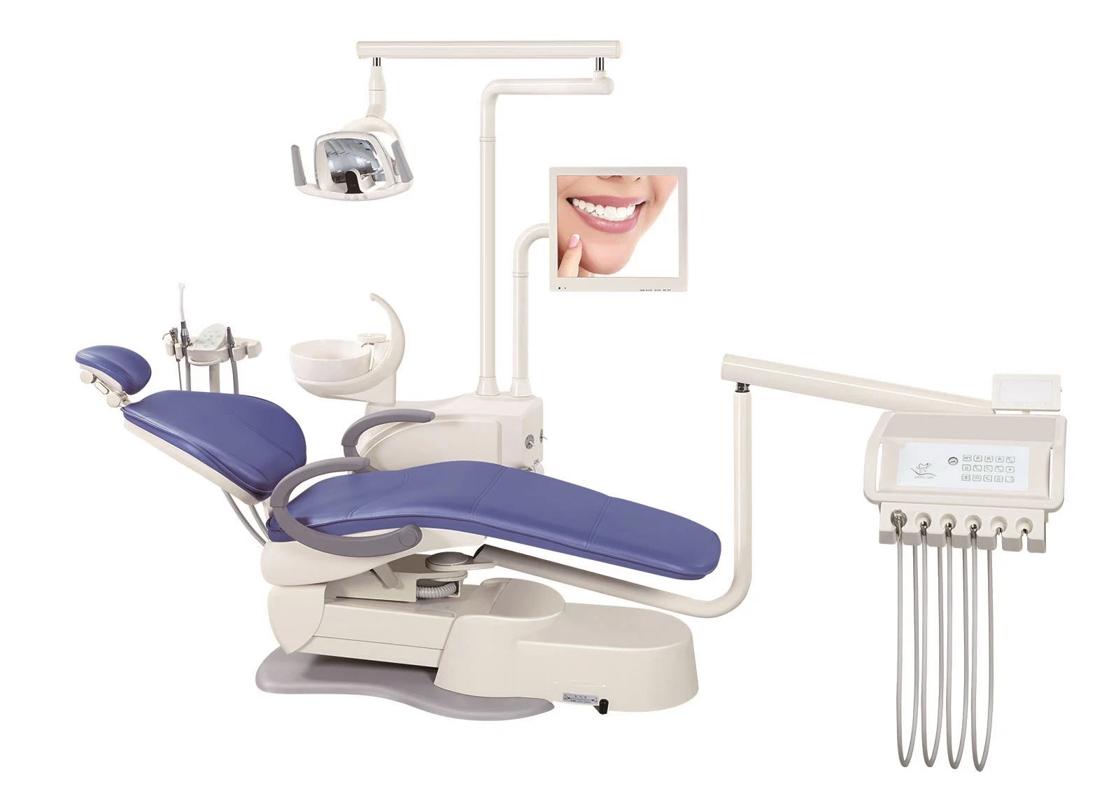 China Foshan Factory Price Right & Left Handed Dental Equipment Dental Chair Unit with 3 Memories