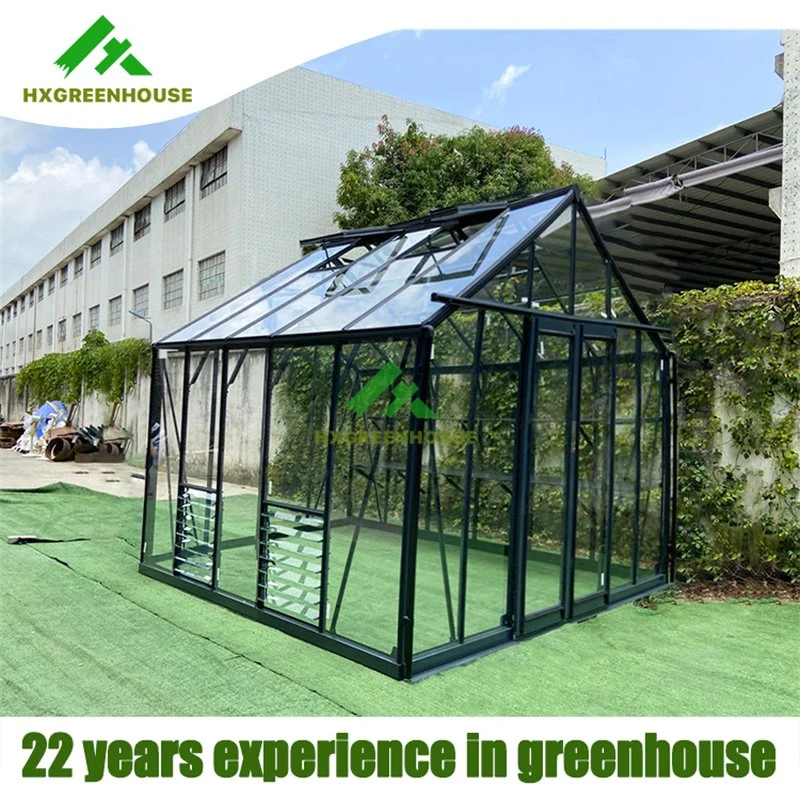 Straight Wall Safety Toughened Glass Garden Greenhouse