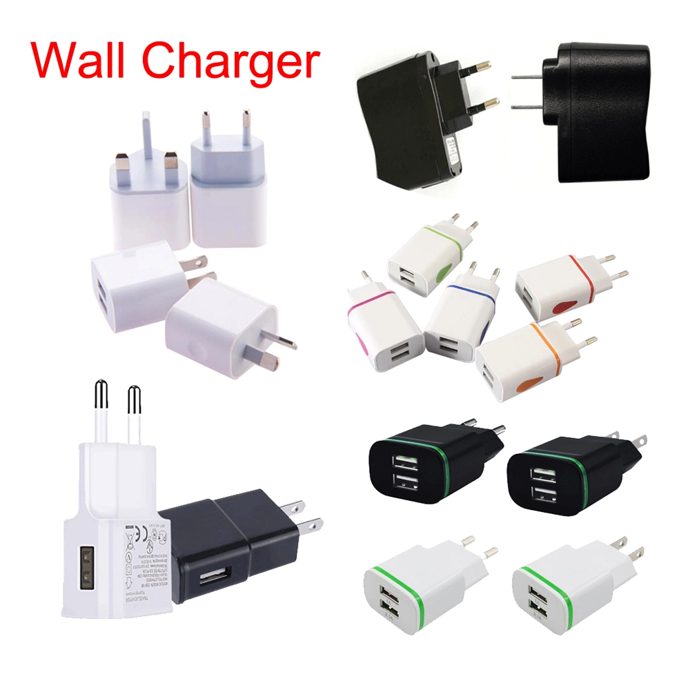 1A 2.1A Universal Portable Travel Wall Charger Au EU UK Plug AC Adapter for Mobile Phone Tablet PC