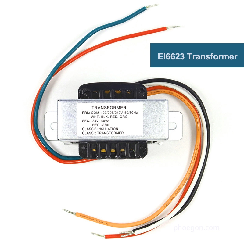 Transformador de energia elétrica de núcleo Ei 57 aprovado pela UL.