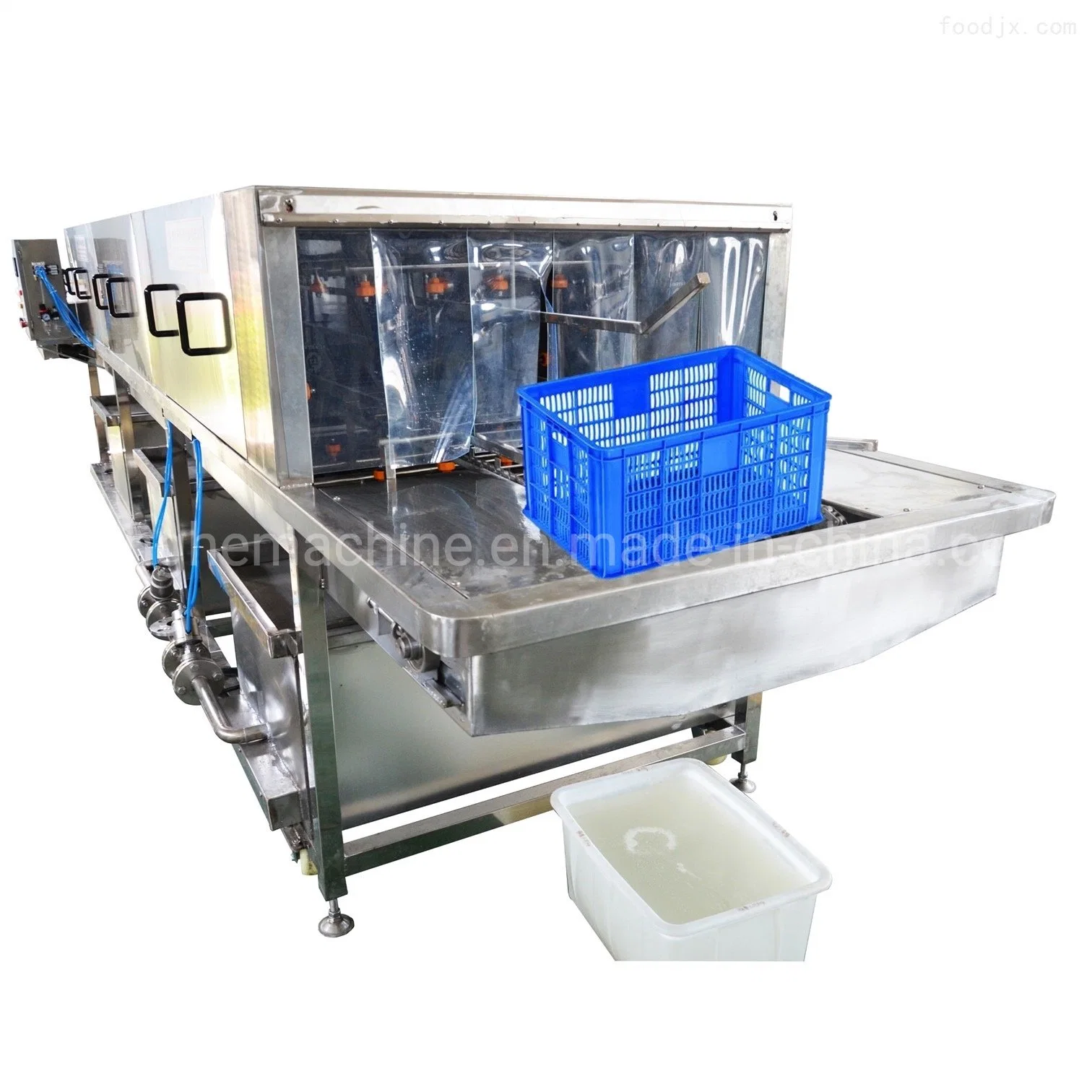 Meal Box Cleaning Machine Industry Plastic Basket Washer Crate Washer Machine