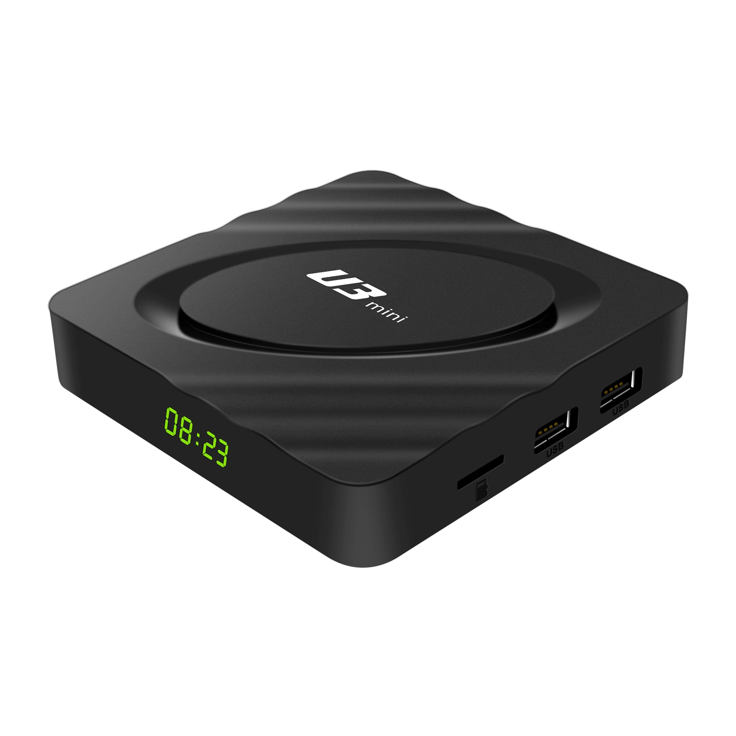 Junuo 2020 Nuevo Modelo U3 Mini Android TV Box Smart Box TV con pantalla LED