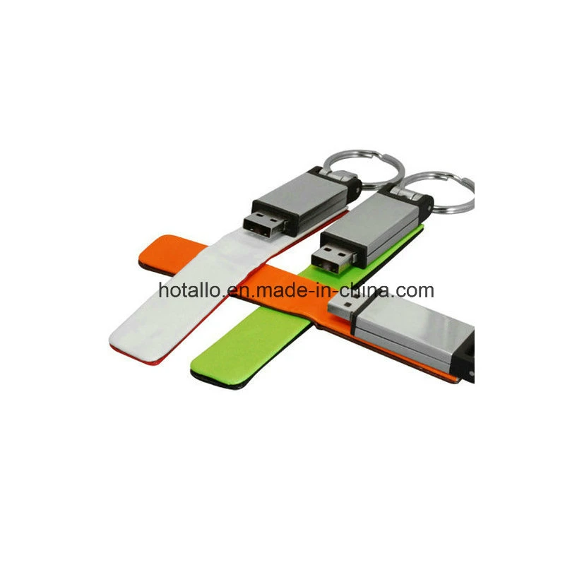 برنامج تشغيل قلم ذاكرة USB Flash من الجلد