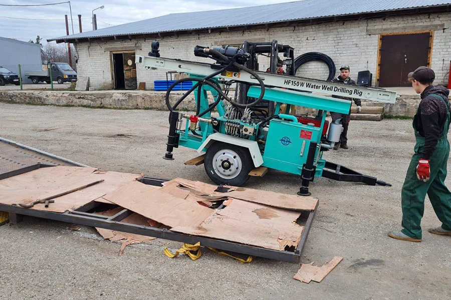 Máquina de perforación de pozos de agua portátil y miniatura con sistema hidráulico