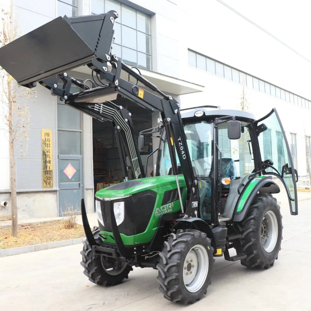 Agri Tracking 100HP 110HP 120HP 4WD Euro Five Engine Agricultural Farm Tractor with Front End Loader