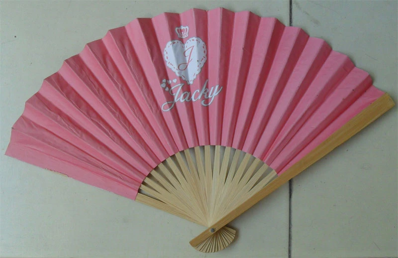 Bamboo Paper Folding Hand Fan for Promotion