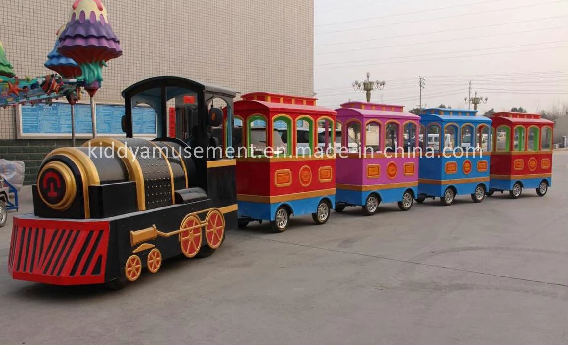 China Kiddie Rides Children Amusement Park Train Electric Trackless Train