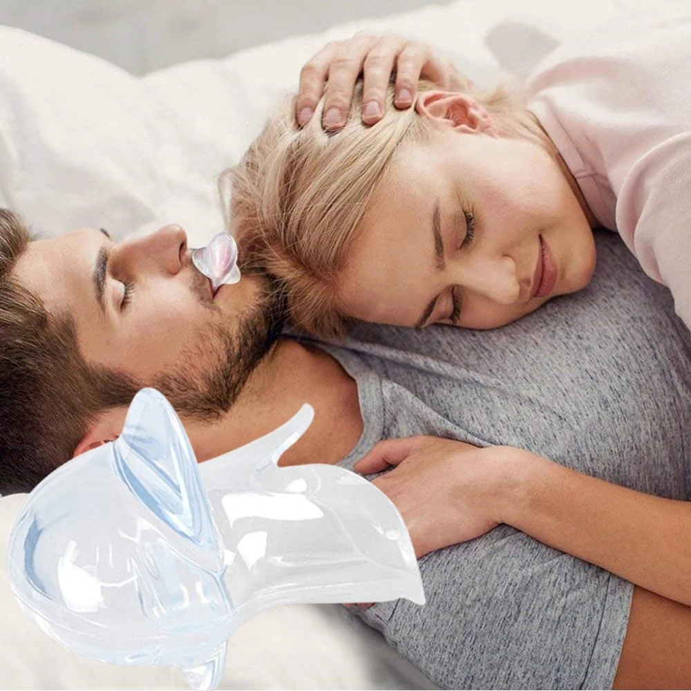 2022 Hot Sell Health Product Transparent Soft Silicone Anti Snoring Tongue