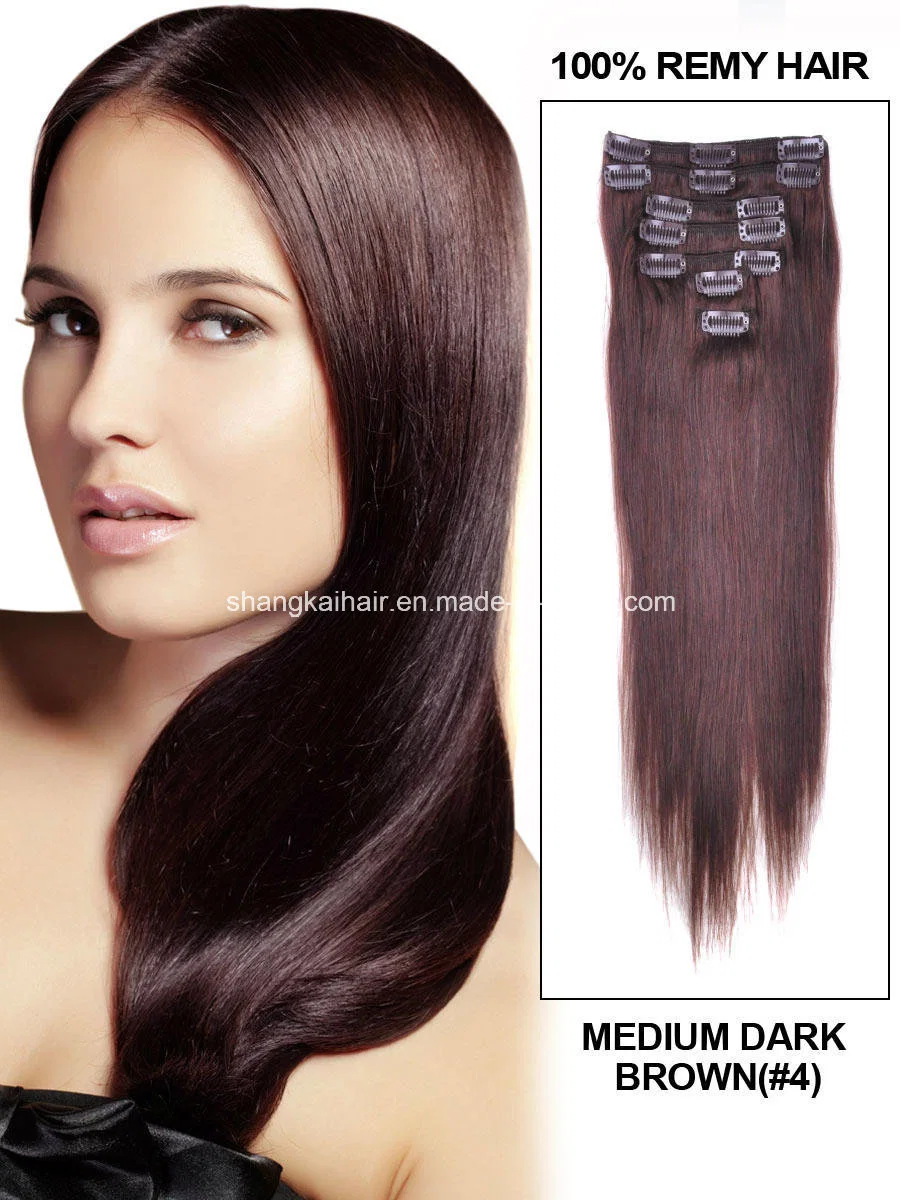 Human Hair Extension Virgin Hair Clip Hair Extension