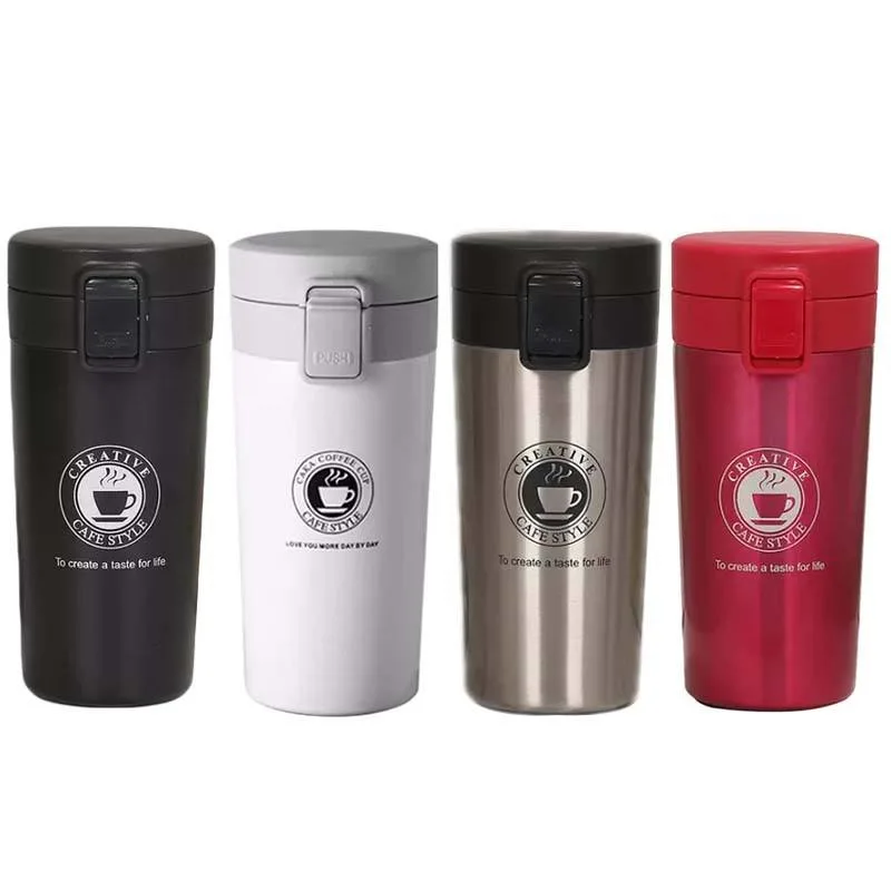 Popular Coffee Bottle 380ml Double Wall Stainless Steel Tea Cup