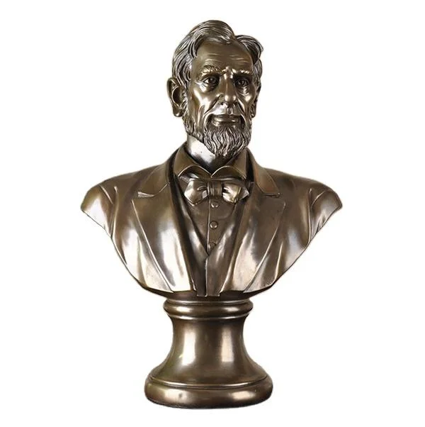 Resina personalizada imite o Presidente americano busto de cobre