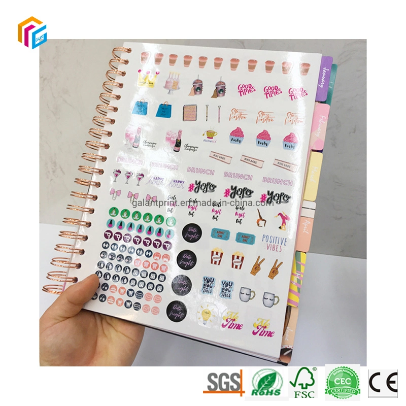 Wholesale/Supplier Custom Monthly Budget Planner Agenda Diary Journal Book Printing Hardcover Spiral Binding 2023 Budget Planner Book with Box