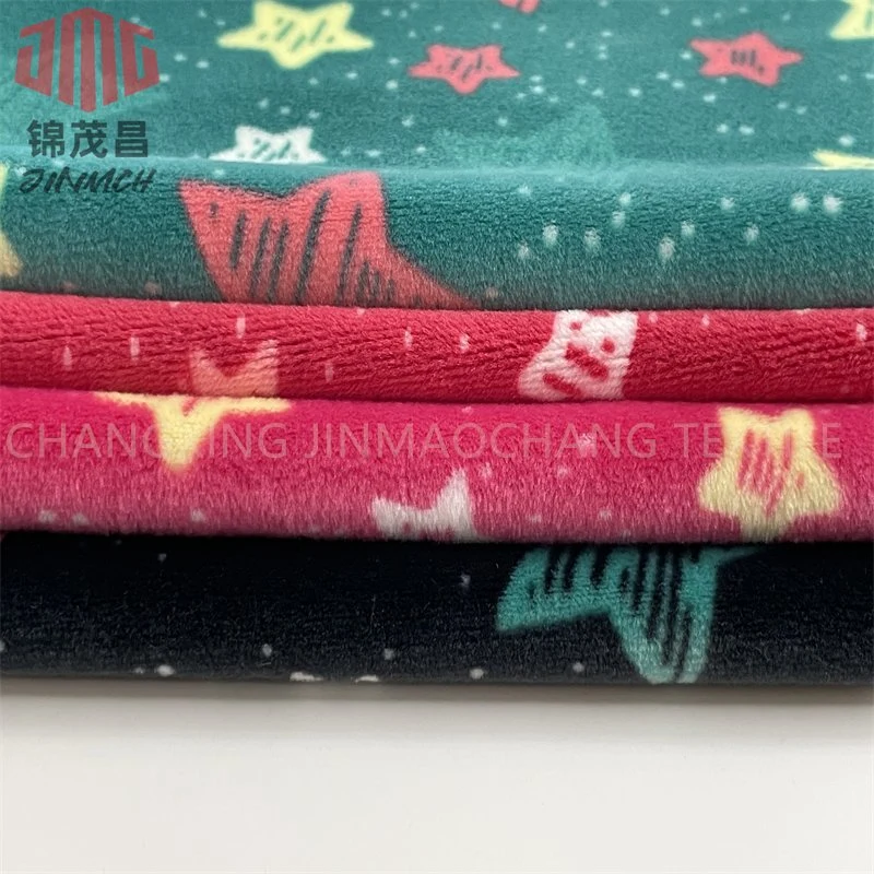 High quality/High cost performance  Knitting Fabric 95% Polyester 5% Spandex Stretch Super Soft Velvet Fabric for Cushion Pillow Blanket Home Textile