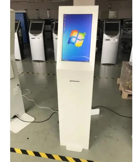 Vertical 19 Inch Interactive Information Kiosk with Receipt Printer 80mm