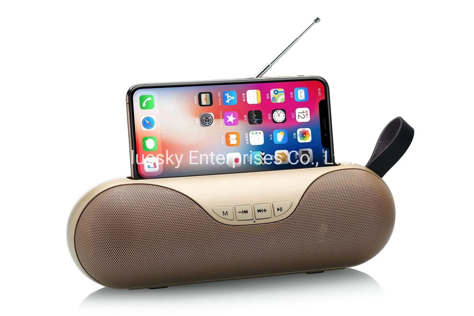 Tw E16 Bluetooth Wireless Speaker with Mobile Phone Holder, Speaker Support USB, TF Card, FM Radio, Aux Line in Function