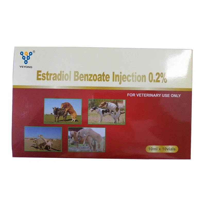 Hormones Drugs for Animals Use 0.2% Estradiol Benzoate Injection for Promotes Estrus in Animals