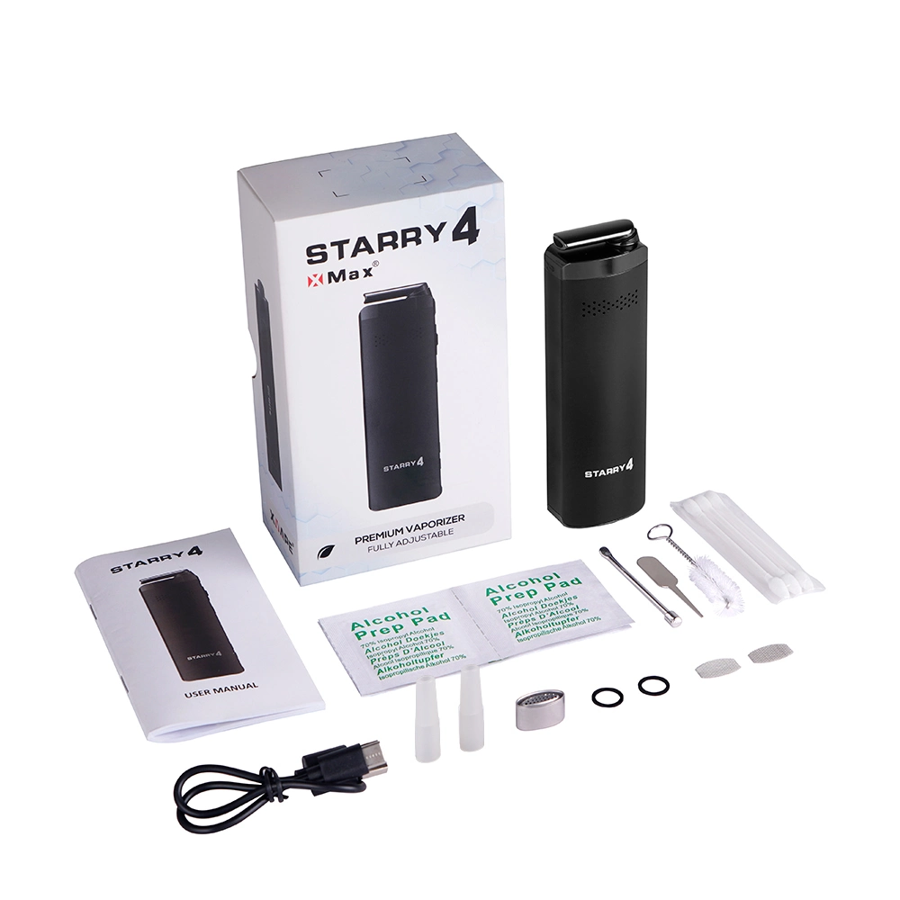 Xmax Starry 4 Vaporizador de Ervas Secas com Aquecimento por Condução e Forno de Cerâmica Vaporizador de Cigarro Eletrônico Recarregável Caneta Vape