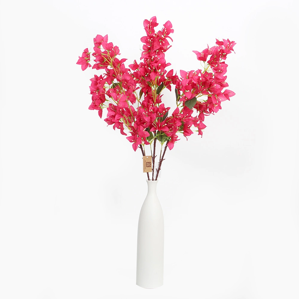 96cm Rose Pink Bougainvillea Artificial Flowers Chinese Style Artificial Flowers Decorative Beautiful Color Silk Bougainvillea