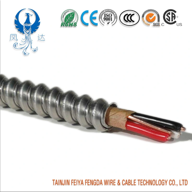 Type AC90 Acwu90 Mc Interlocked Aluminum Armored Electric Wire Bx