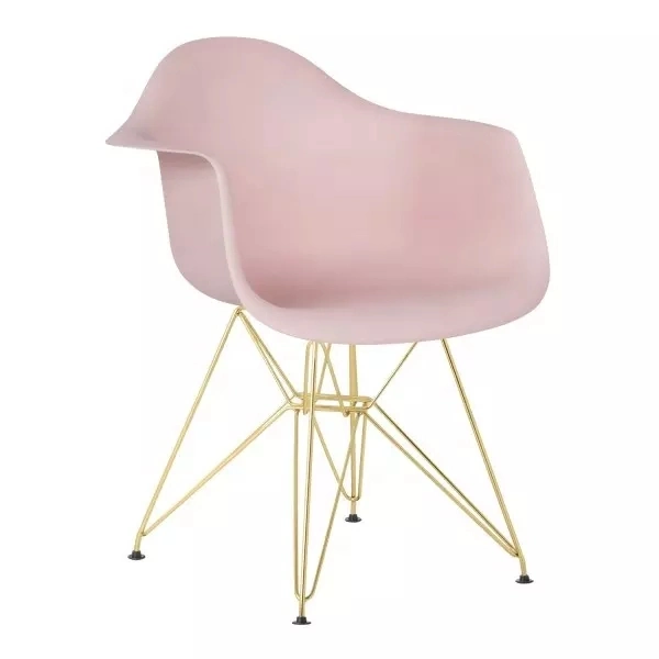 Modern Color Plastic PP Armrest Back Home Furniture Dining Chair
