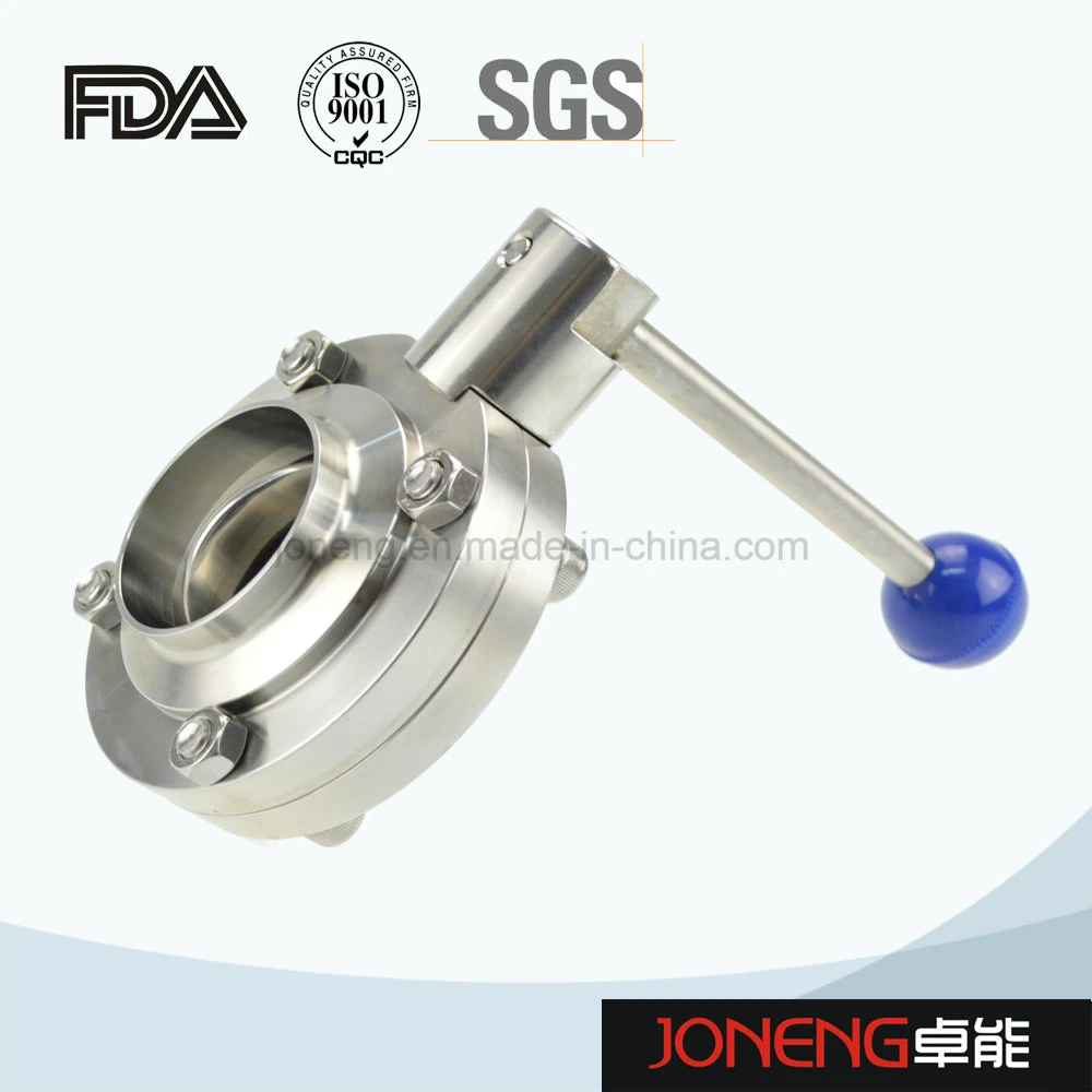 Stainless Steel Pneumatic Manual Sanitary Triclover Control Check / Butterfly Valve (JN-BV1007)