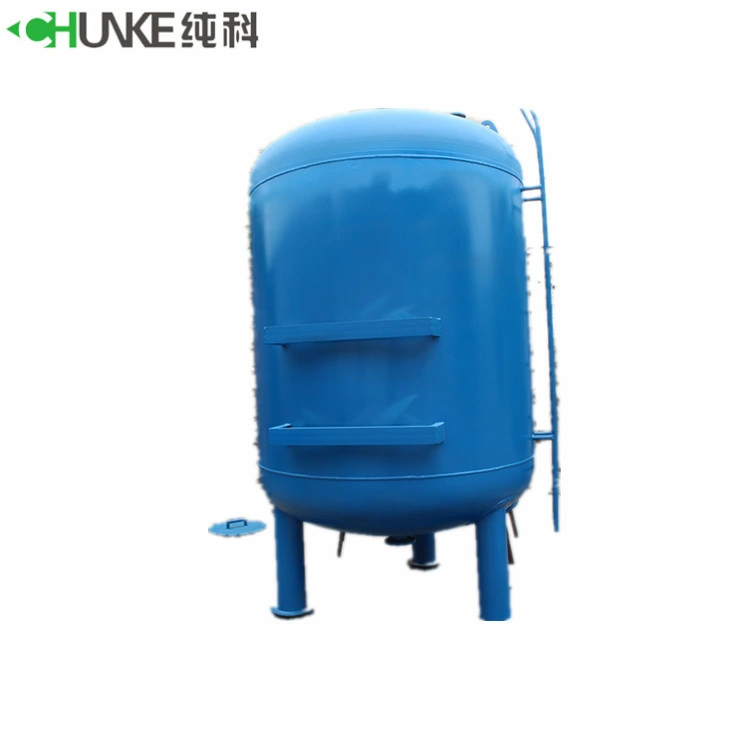 Chunke Multimedia Sand Filter Tank Carbon Steel Blue Tank Big Filter Tank