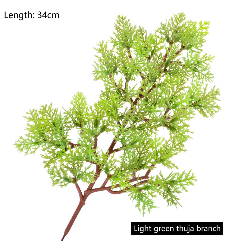 Artificial Christmas Twig PE Plastic Jumbo Pine Spray Artificial Plant for Holiday Decoration