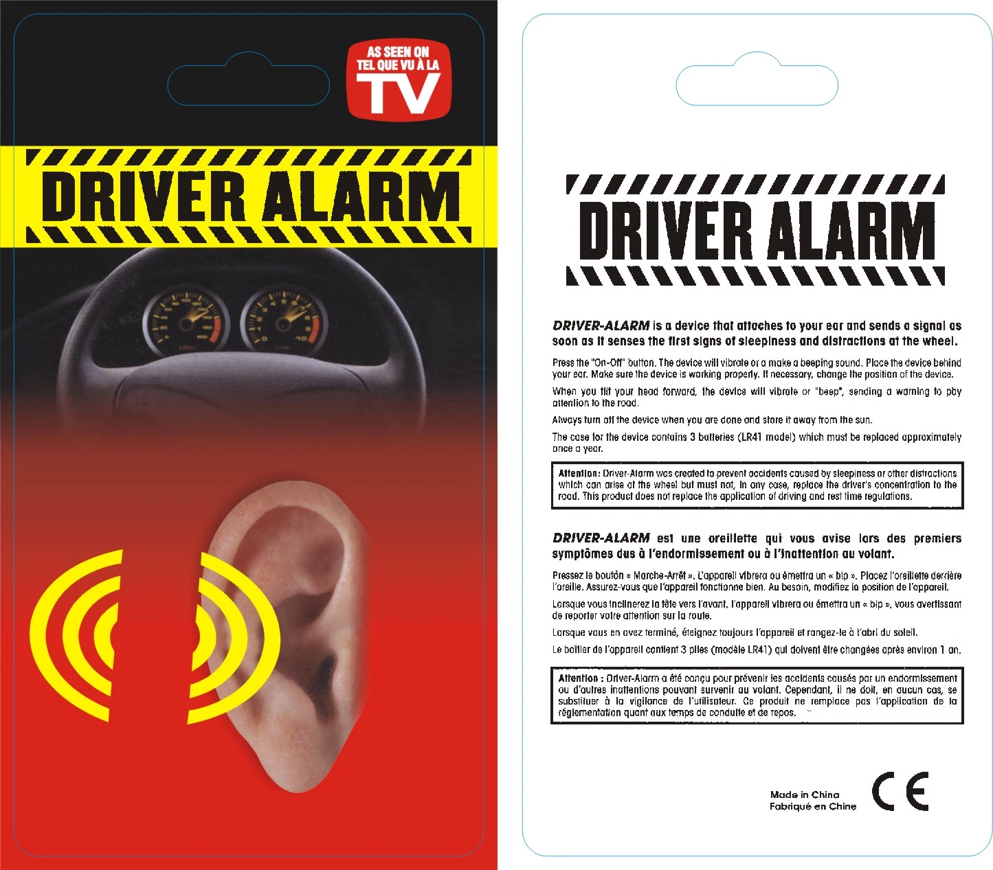 Truck/ Taxi/ Car Driver Anti Sleeping Alarm with LED Light