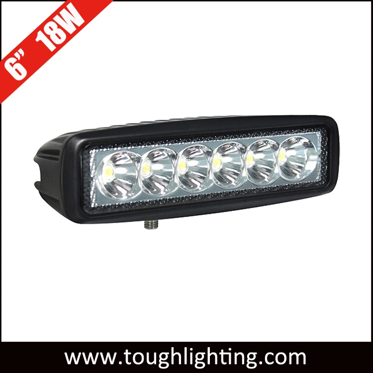 9-32V 6 polegada 18W LED Mini Barra de Luz de Trabalho Automático