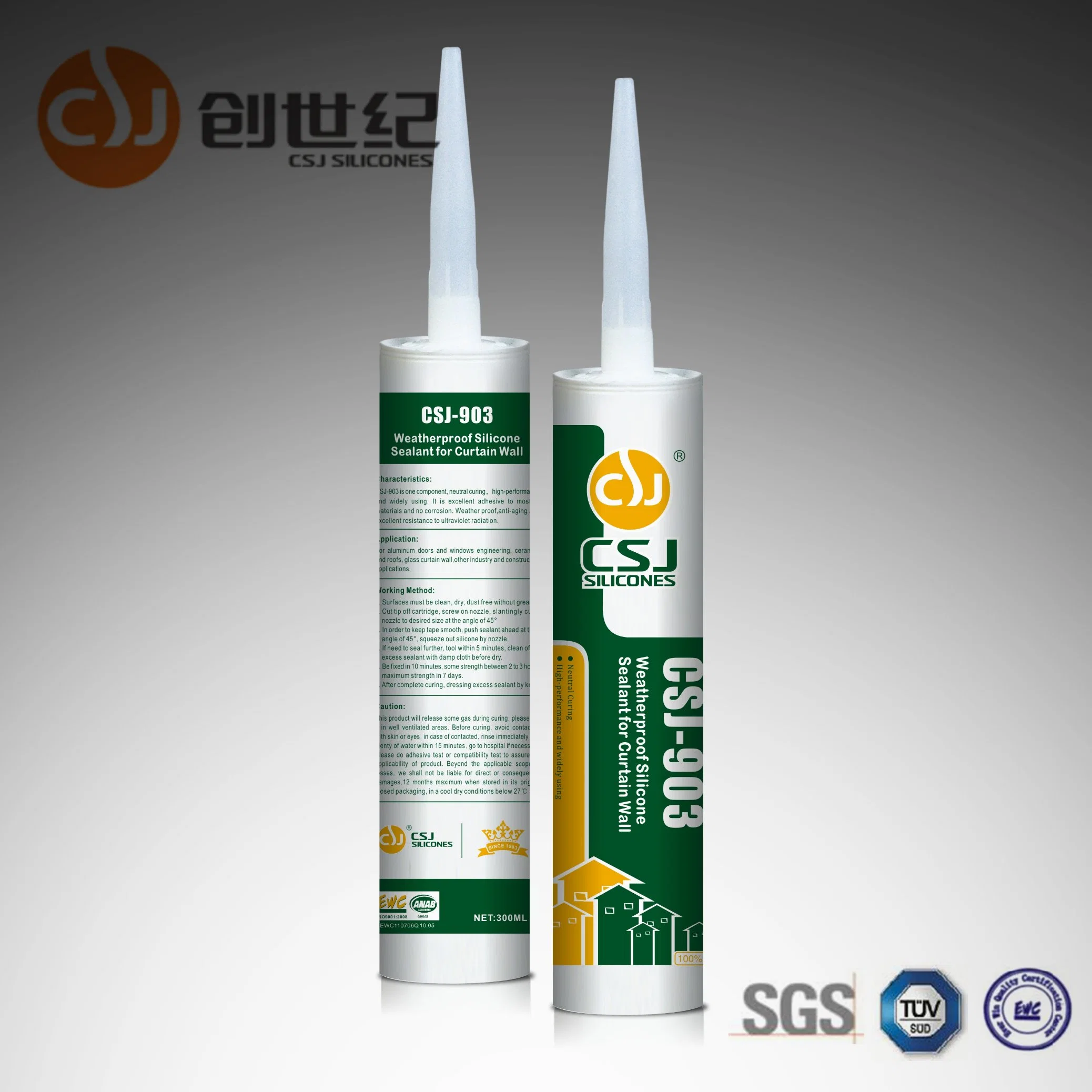 Construction Adhesive Silicone Neutral Sealant for Aluminum Windows and Doors