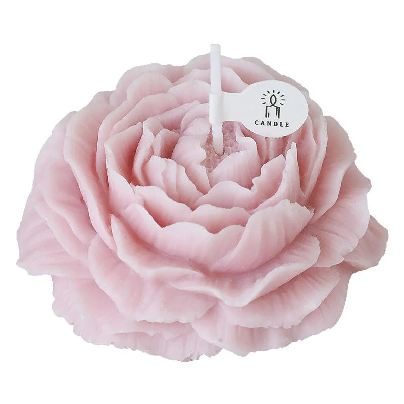 Vela Perfumada Flor decorativos artesanais a aromaterapia Peony Vela Perfumada Flor em forma de celebração de casamento decoração das casas populares