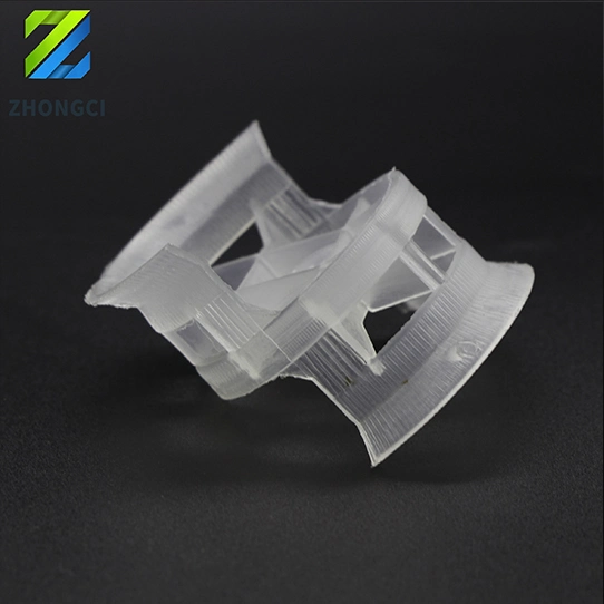 Conjugate Ring High Flow Ring Packing White Reinforced PP Plastic Water Treatment Purification Random Packing Pentagon