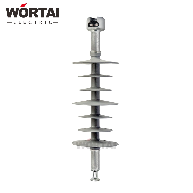 Wortai Long Rod Electric Power Fitting Forged Composite Insulator End Fitting Iron Connector Suspension Pin Insulator Polymer Composite Insulator 10-750kv