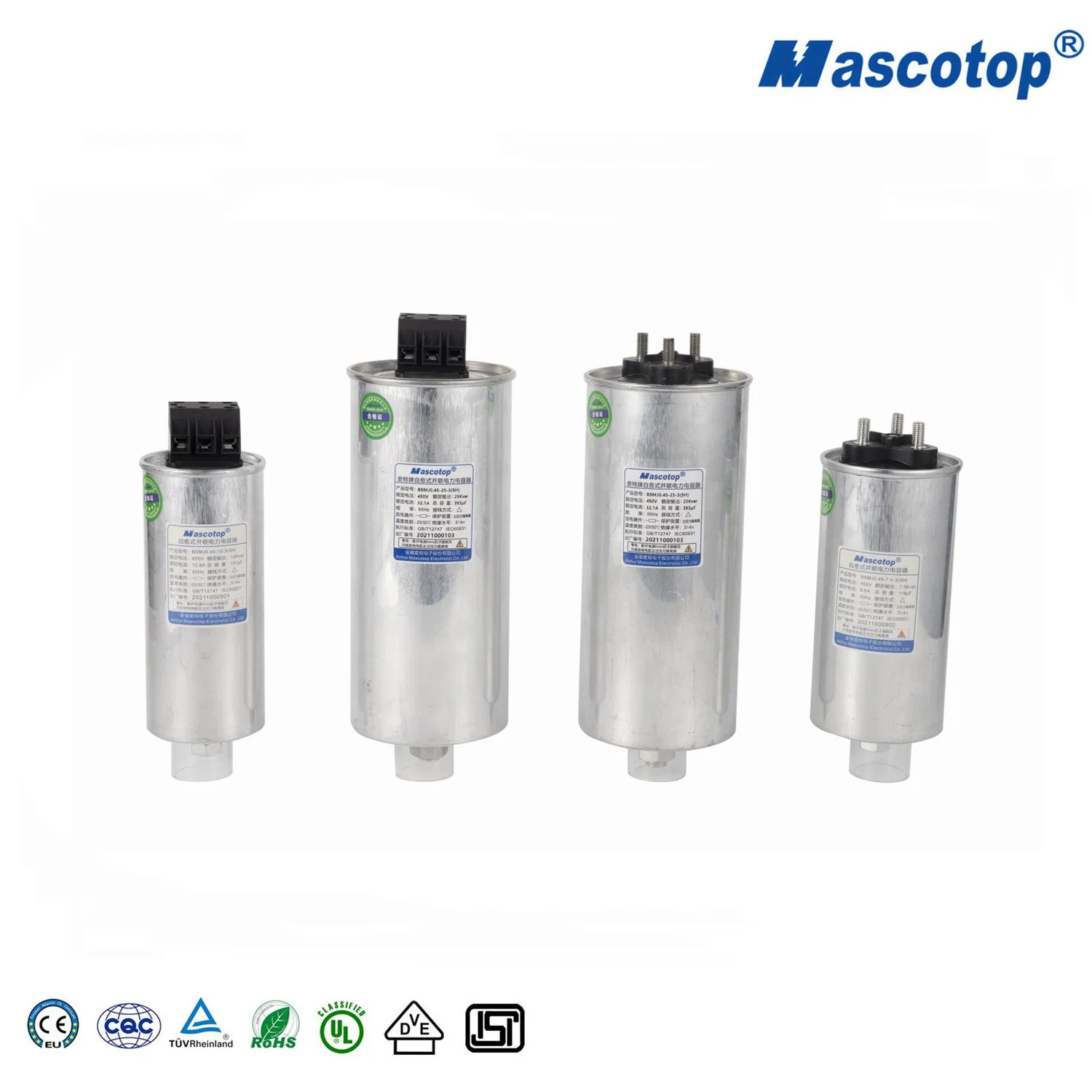 China Good Quality Mascotop 20-50PCS/CTN Single Phase Factor Power Capacitor with Factory Price