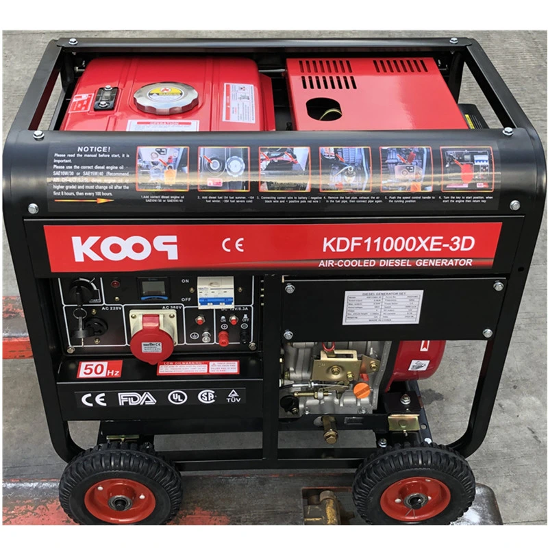 8/10/12kVA Small Power Home Use Single Cylinder Air-Cooled Gasoline Generator