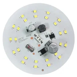 لوحة LED من الألومنيوم للمصباح SMD2835 بجهد كهربائي عريض مباشر من المصنع 85-265V فقاعة DOB 12 واط 18W DOB مصدر ضوء SKD