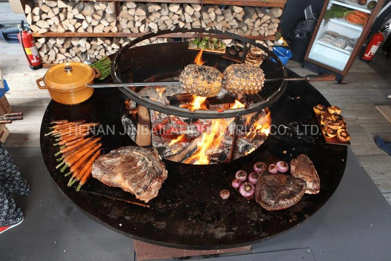 Corten Metall Rusty Color Garten BBQ Grilltisch