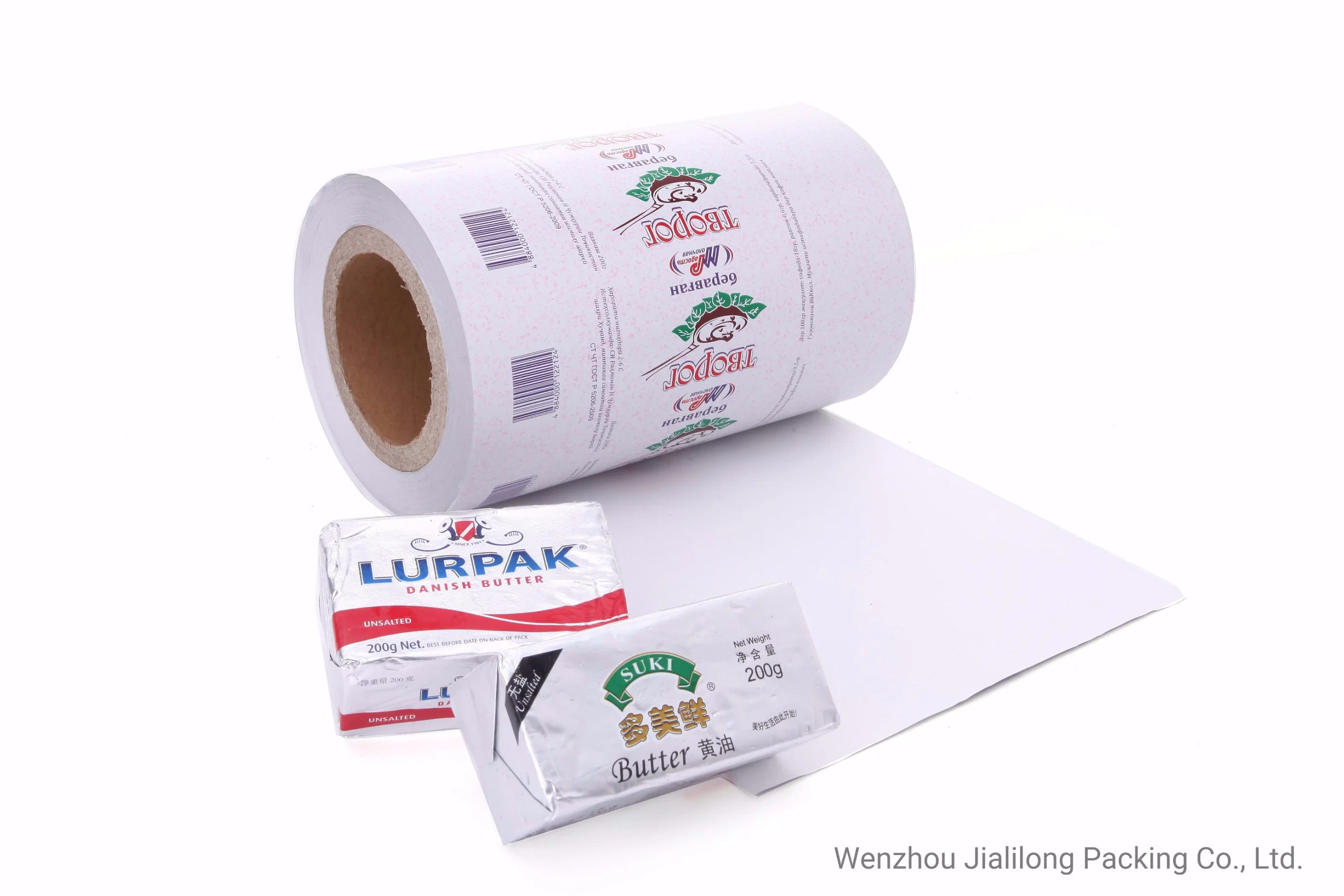 Laminiertes Aluminiumfolie Papier für Butter Verpackung und Lebensmittelverpackung