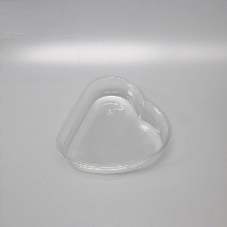 Heart Shaped Pet Disposable Plastic Fruit Container/Salad Boxes