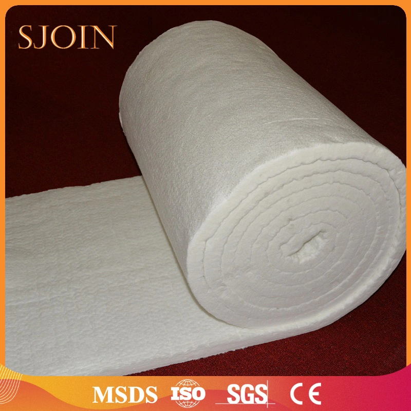 prix d'usine 1260 degré réfractaires fibres de céramique de silicate d'alumine aiguille Blanket 50mm Couverture isolante en fibre de céramique