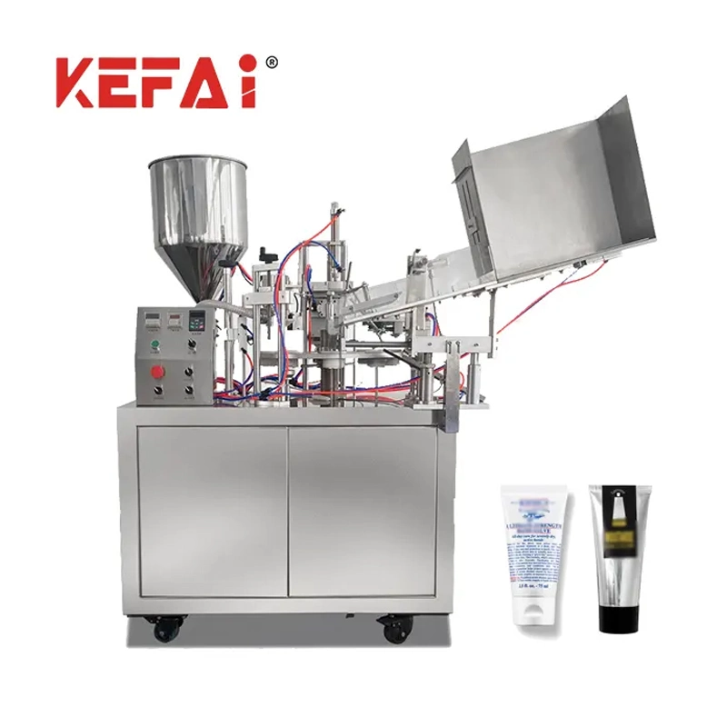 Kefai Automatic Cosmetic Cream Food Paste Tube Filling уплотняющая машина