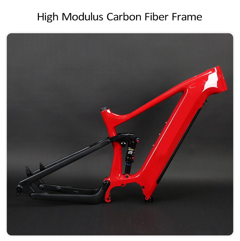 Carbon Fiber 48V 15ah MID Drive Bafang 500W Full Suspension Emtb Ebike Electric Mountain Bike